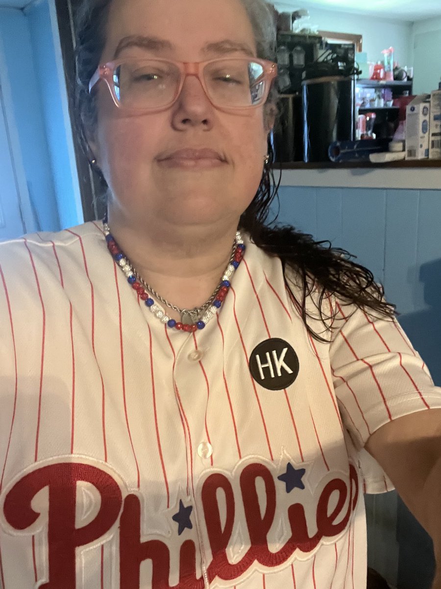 raspberryvixen's tweet photo. SO ready for opening day!!!  Let’s go, ⁦@Phillies⁩! https://t.co/OcO9fbvBNL