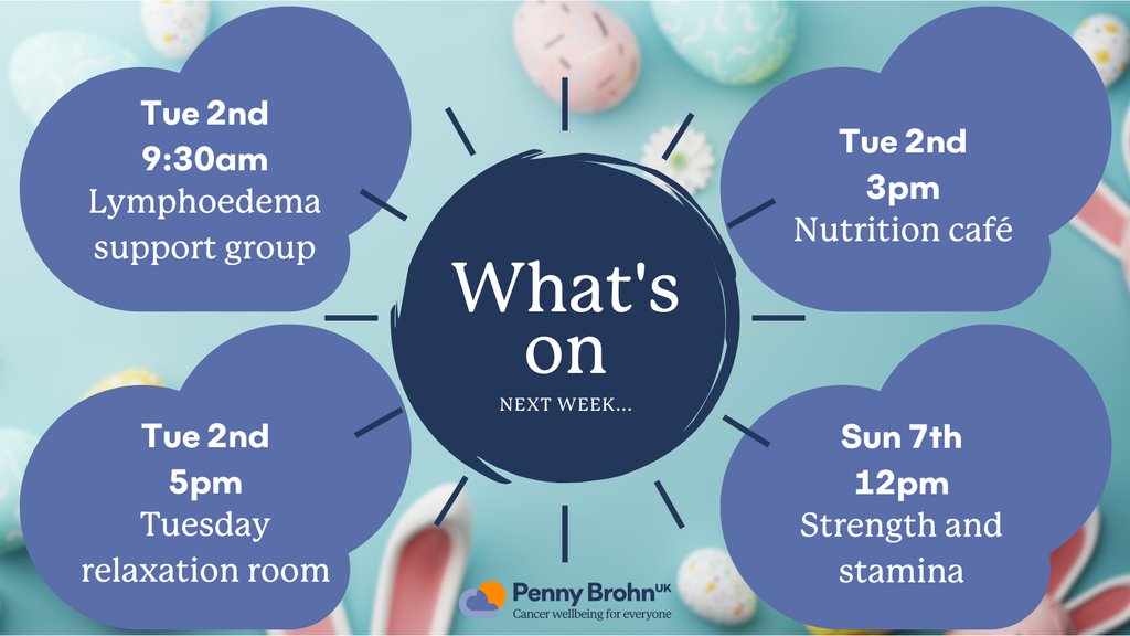 Online session highlights for next week. To book these sessions or see what else we have coming up, head to our website 👉 l8r.it/erEx We look forward to seeing you there!🌿 #CancerSessions #CancerSupport #CancerWellbeing #CopingWithCancer #CancerAwareness #Cancer