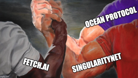 LarkDavis's tweet photo. Crypto AI projects FetchAI, SingularityNet, and Ocean Protocol are merging together.

The merger is aimed at creating a decentralized AI platform called the Superintelligence Collective.

It's an effort to counter big tech companies from controlling the AI sector. https://t.co/uEVl5yfTjY
