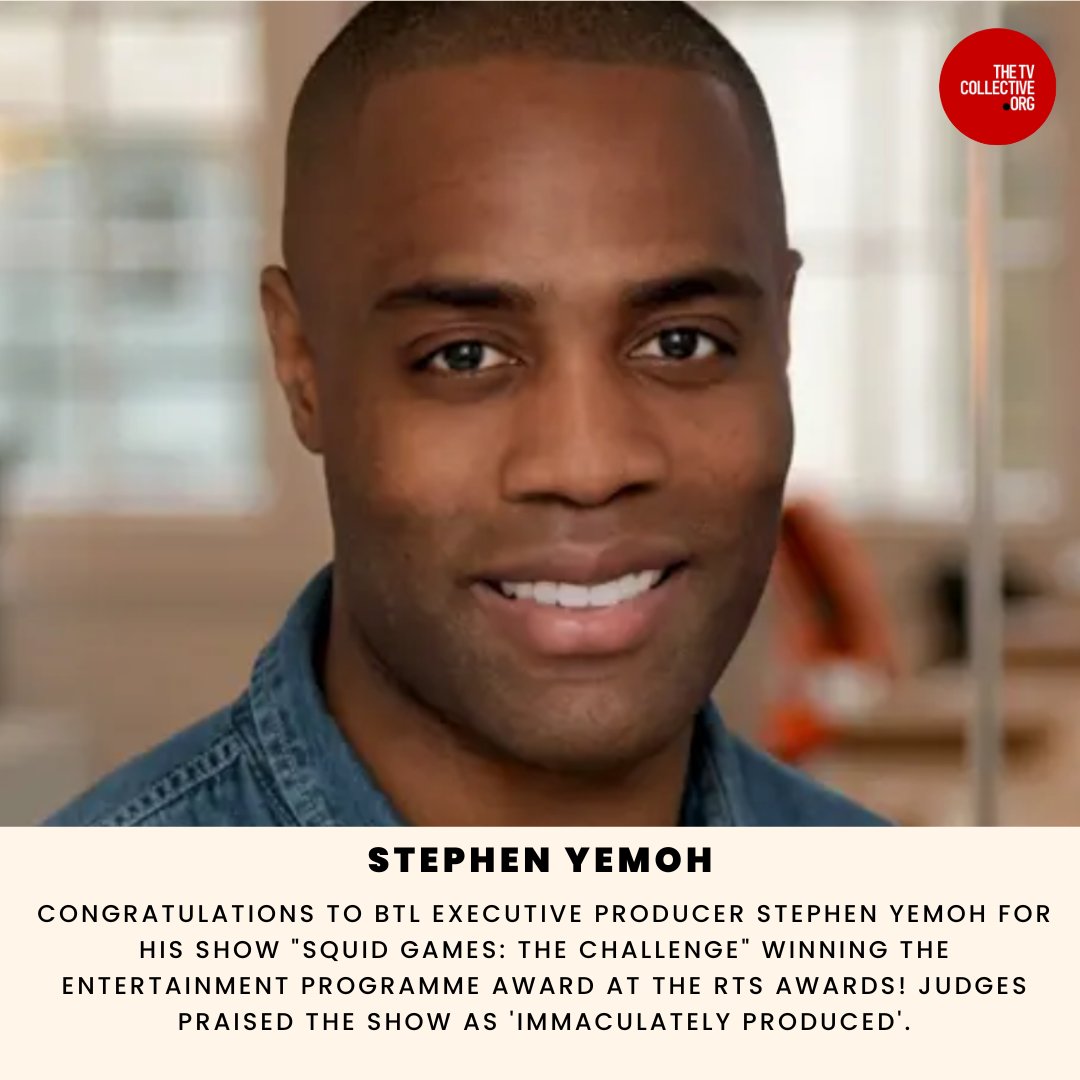 Congratulations to our BTL! Stephen Yemoh's 'Squid Games: The Challenge' won Best Entertainment Programme, and Dawn Lake produced 'Japan: The Way I See It' for The Travel Show. Also, a big congrats to Anuar Arroyo for joining Box To Box Films as a showrunner. #FridayFlowers