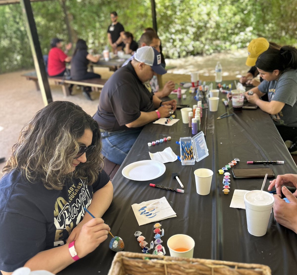 wlperez22's tweet photo. Nurturing the Nurturer workshop helped many counselors disconnect to connect. It was a space to connect with others in nature. Great way to start a three-four day weekend. #bettertogether #mentalhealthmatters @RegionOneESC https://t.co/TIpnTIYR2R