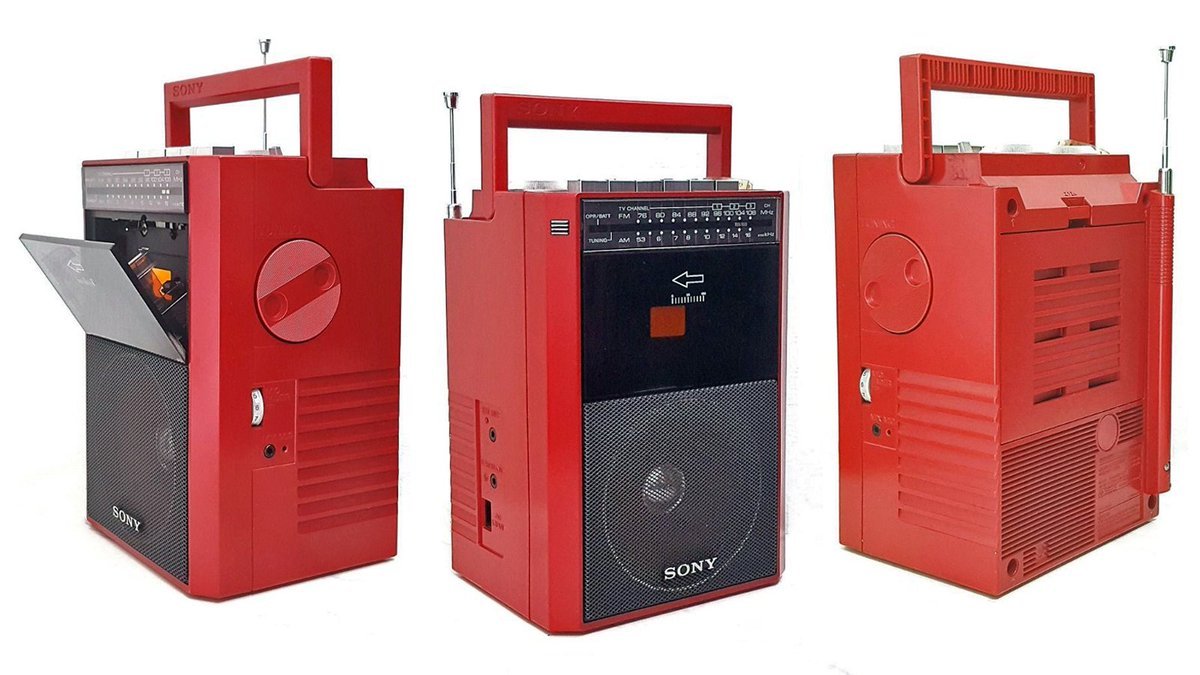 ソニーラジカセ　CFM-11 MARKⅡ レトロ Sony MUSICAN CFM-11 Mark II Portable AM/FM Radio Cassette Player.