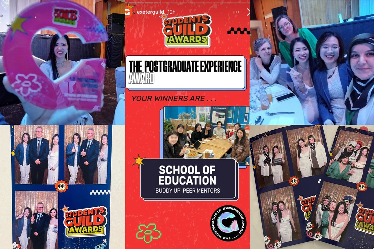 It was great honour to receive the Postgraduate Experience Award on behalf of our team at the Guild Awards Celebration. This year is my 3rd year volunteering on the peer mentor role. Working with an amazing team at <a href="/EducationUoE/">School of Education, University of Exeter</a> this year has been nothing but great pleasure.