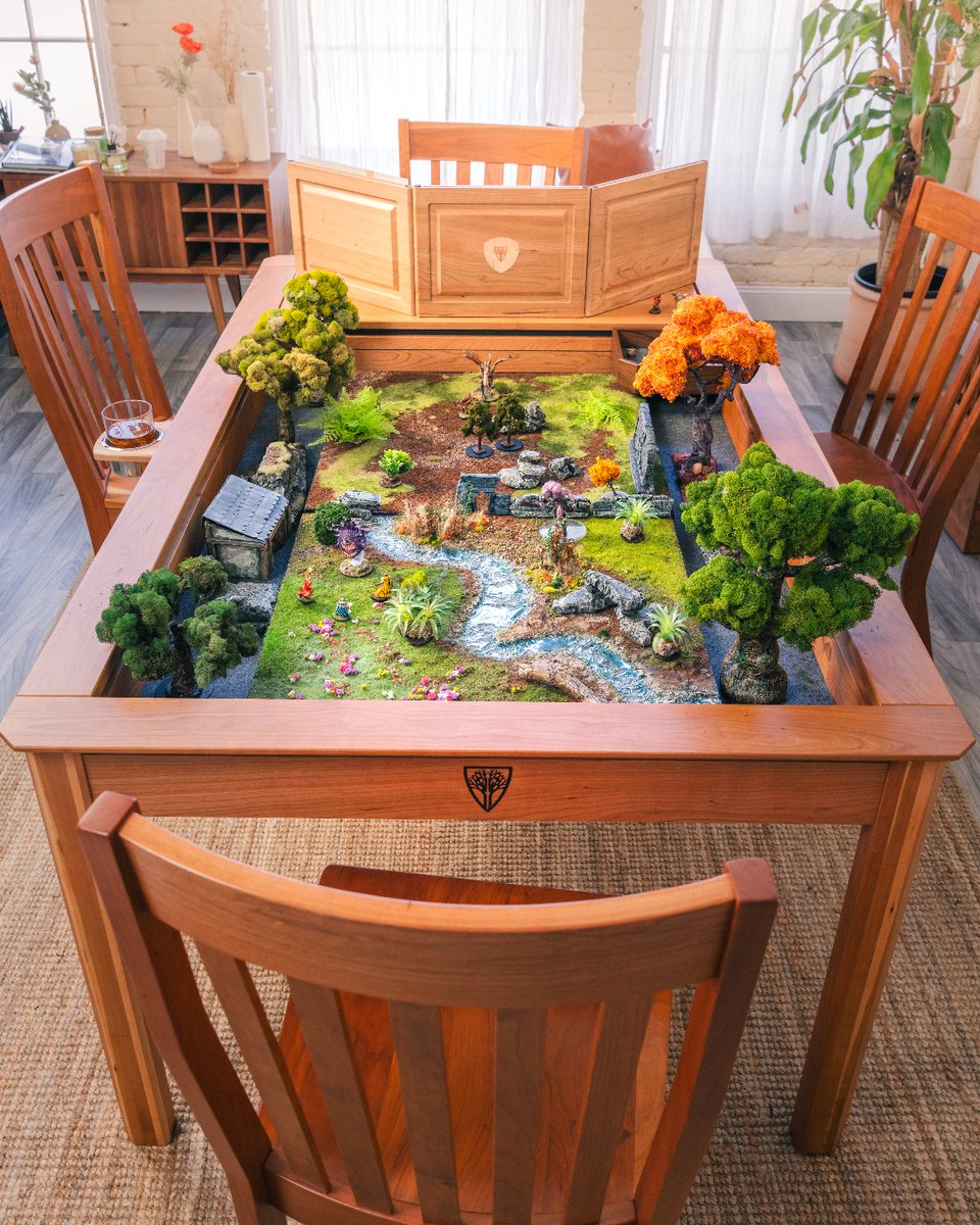 Who's up for an epic D&D adventure? 🙋‍♂️ Big thanks to Tim our employee for the awesome terrain! #DnD #TTRPG #gamingtable