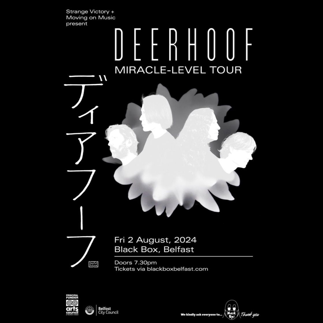 Buzzed to bring @deerhoof back to The @BlackBoxBelfast with our good friends at @strangevictory ⚡️🥁 A tremendous live band - You'll leave this one smiling! 😃 Fri 2nd Aug / 7.30pm blackboxbelfast.com/event/deerhoof/