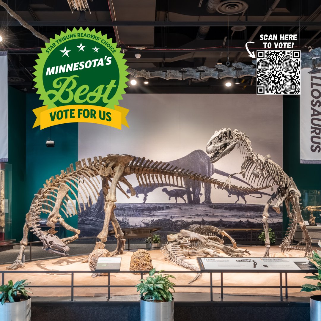 Who will be crowned Minnesota's best? 🏅 We're thrilled to be nominated in both Museum and Family Attraction categories for @StarTribune's annual @VotedMNBest contest! Vote for all your favorite local businesses and organizations today at bit.ly/3nopA22