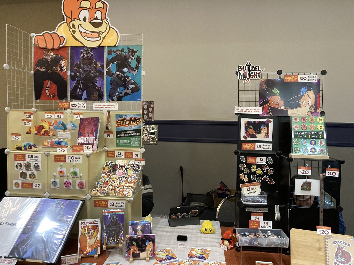 Me and @buizilla are all set up and ready to go at @lasvegasfurcon, stop by and check us out...!