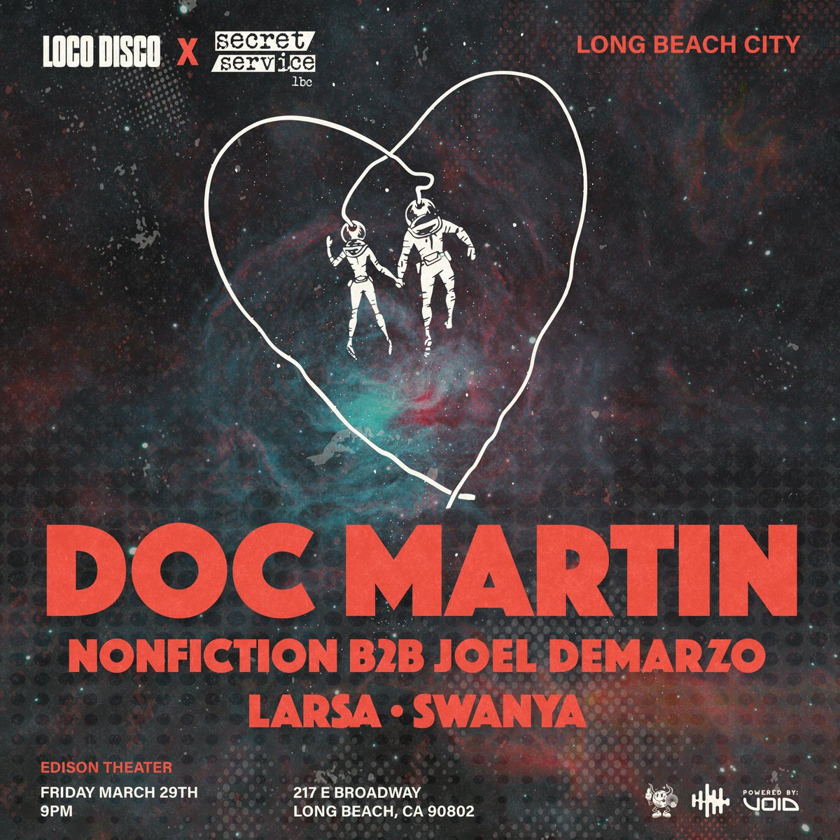 TONIGHT DOC MARTIN IN LBC COLLAB SHOW WITH SECRET SERVICE USE PROMO CODE LOCO15 TIX LINK IN BIO