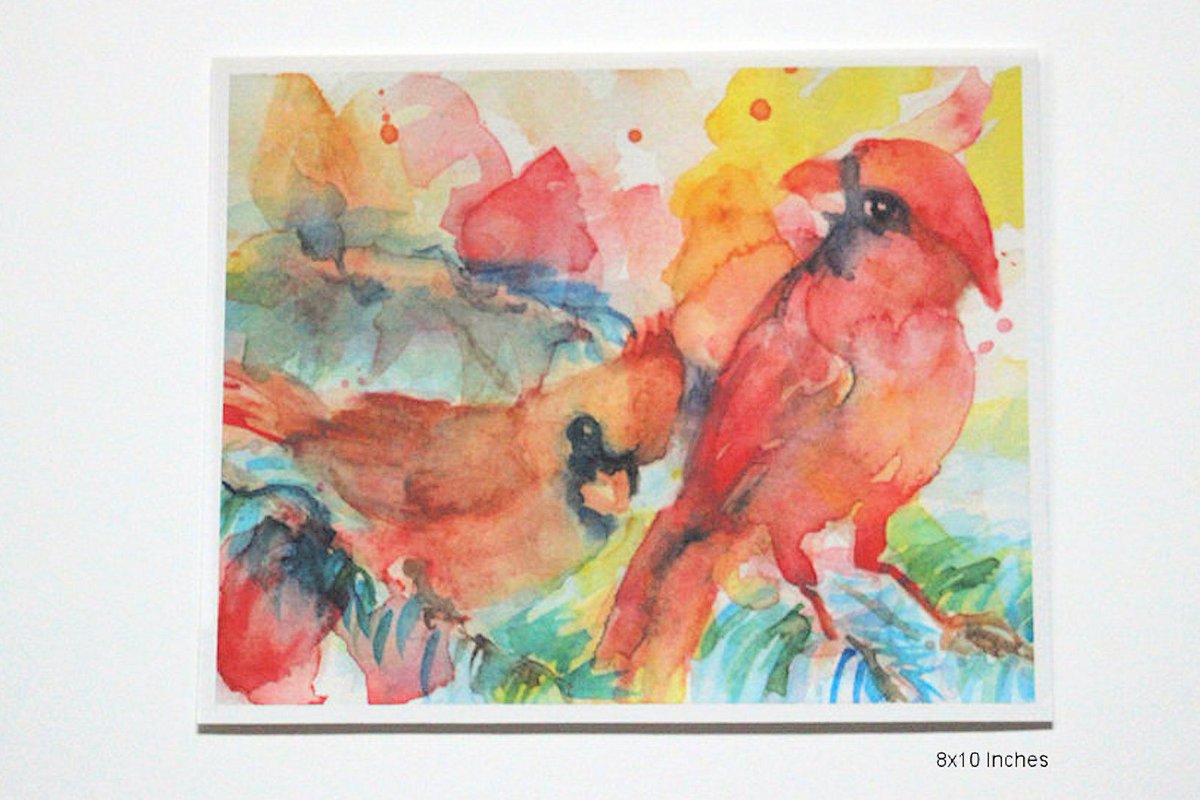 Now Available in my #goimagine shop!
8x10 inches :  Unframed  : Giclee print

#cardinals #RedBird #songbird #watercolorart #artprints #naturelovers #BirdWatcher #birds #shopsmall #SupportSmallBusinesses #SMILEtt23 #SycamoreWoodStudio #homedecor #wallart 

goimagine.com/cardinal-water…