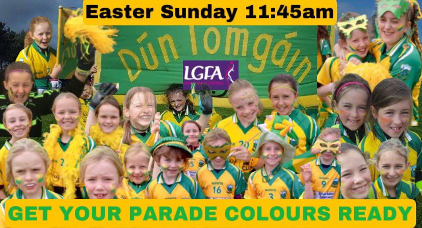 We want all club members from all our u6s right up to Adult and Mothers&Others to get in the club colours for the parade Sunday. A great day in store for all to enjoy so don’t miss it 💚🏐💛 #lgfa #lánagclub @kilkennylgfa