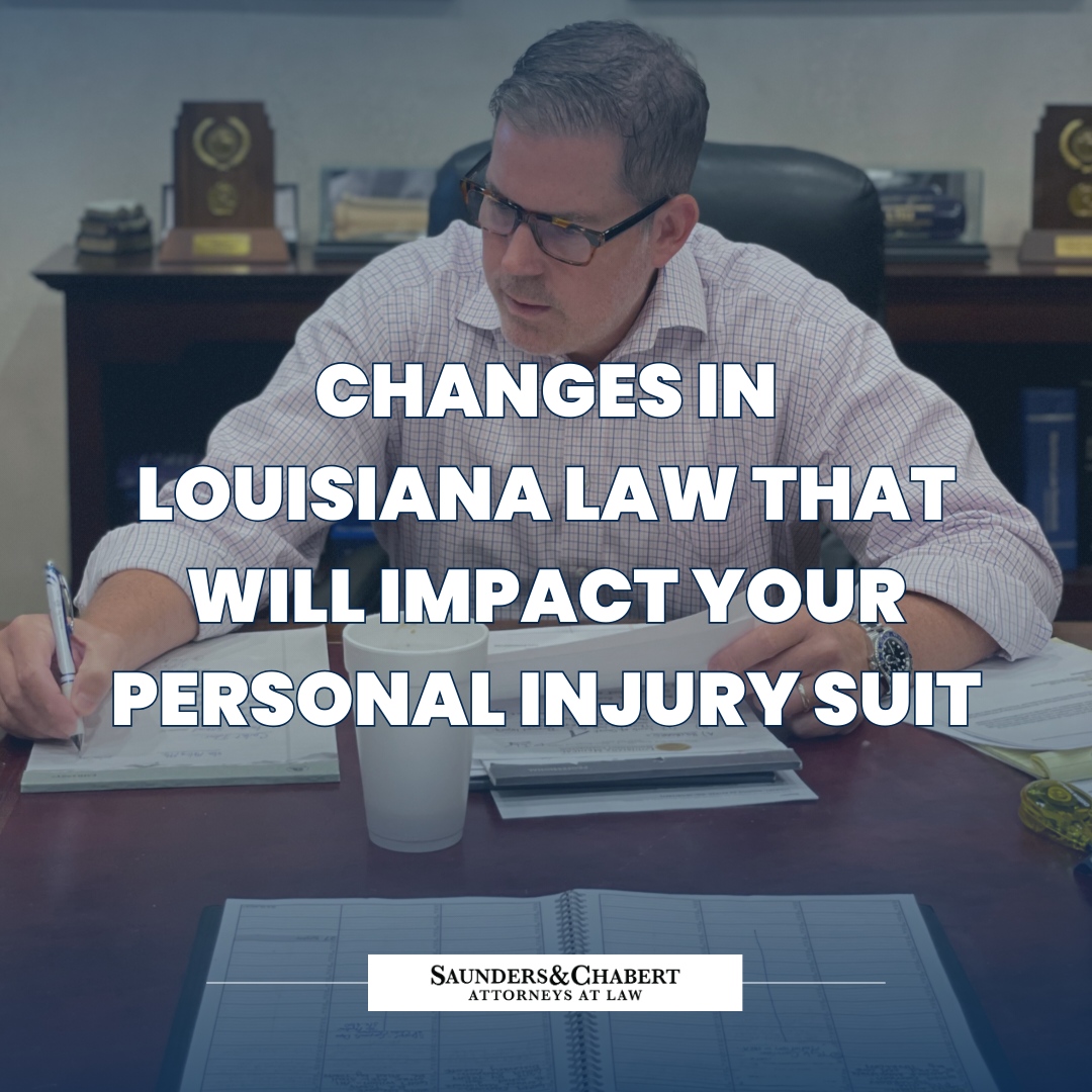 Our latest blog post breaks down recent changes in Louisiana tort laws and their potential impacts on personal injury cases: saunderschabert.com/blog/changes-i…

#LouisianaLaw #TortReformLaw #Tortreform #CivilActionClaims #blog #askthelawyer #inform #personalinjury #personalinjurylawyer