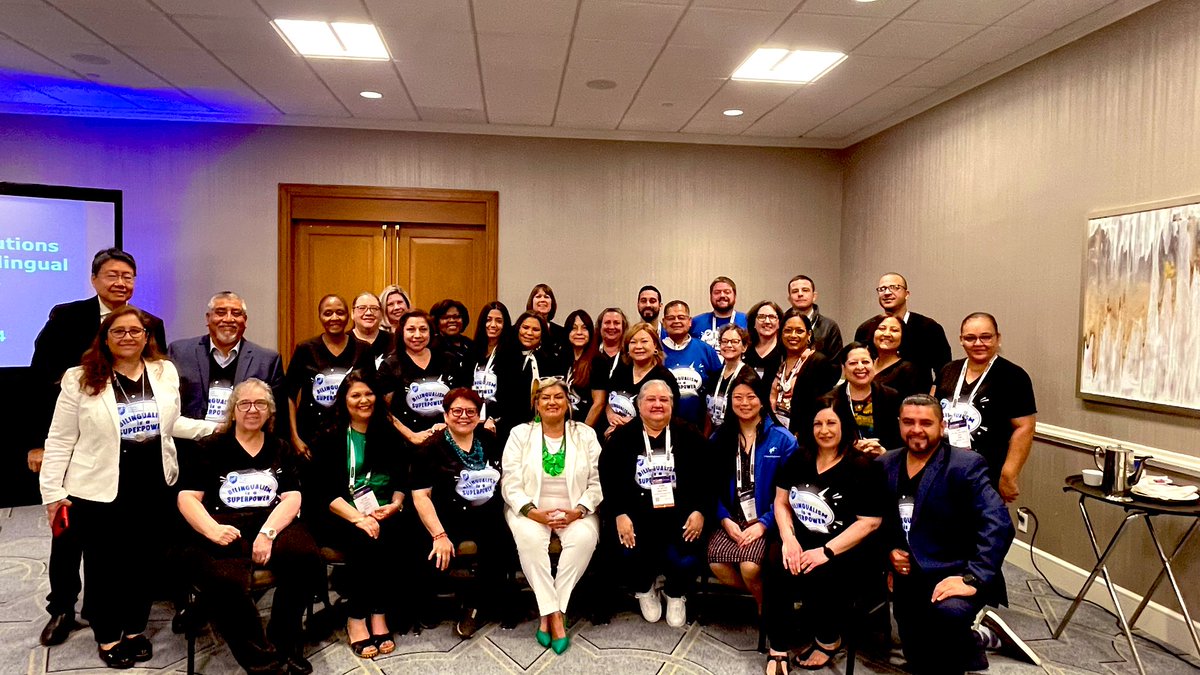 Inspiring morning w/ Unapologetic & unafraid #Bilingual #Multilingual advocates from Mighty Blue Union @AFTunion At NABE’s Nat’l Conf. Working together on Real Solutions to support our ELLs, Multilingual students & families representing TX, CA, MA, RI, DC, NY, CO, CT, FL & PR!