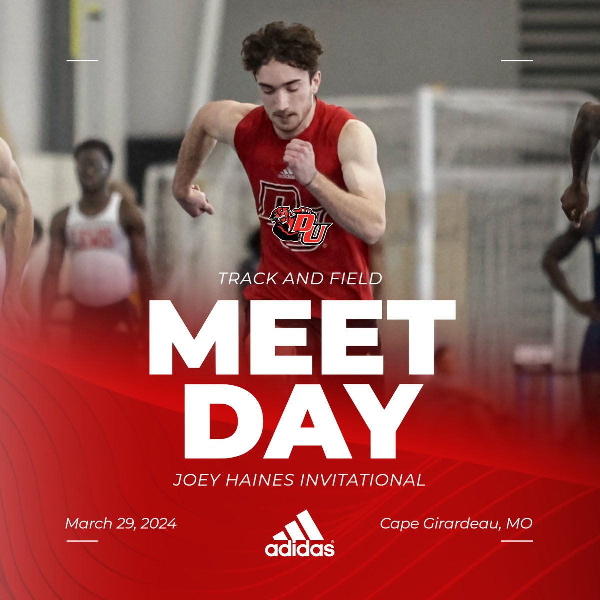 DUAthletics's tweet photo. Track and Field Meet Day
The Panthers are in two locations today with runners at the WashU Distance Carnival and the hammer throw beginning at the SEMO Joey Haines Invitational.
#DUWork #DUTF #DUPanthers
๐https://t.co/wPDu2z4t0T (WashU)
๐https://t.co/DLxK0kZdo4 (SEMO) https://t.co/xx1AGVl7Y7