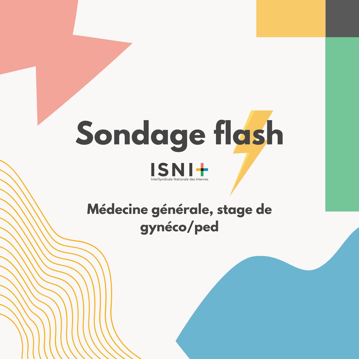 [SONDAGE FLASH] MAQUETTE MED GÉ L'ISNI a besoin de TON* avis sur la maquette de méd gé ! Sondage de 2 min, pour mieux te représenter (modifié par rapport à hier, n'hésite pas à le faire si tu l'avais fait!) *si tu es ou vas être en med gé forms.gle/vWmPvGgDcnXH3o…