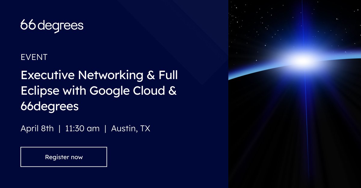 View the full solar eclipse &amp; network with Austin execs from Google's 29th-floor terrace 🕶️☀️ Bring a guest &amp; join us on April 8th for this once-in-a-lifetime experience: buff.ly/3TFzEnK