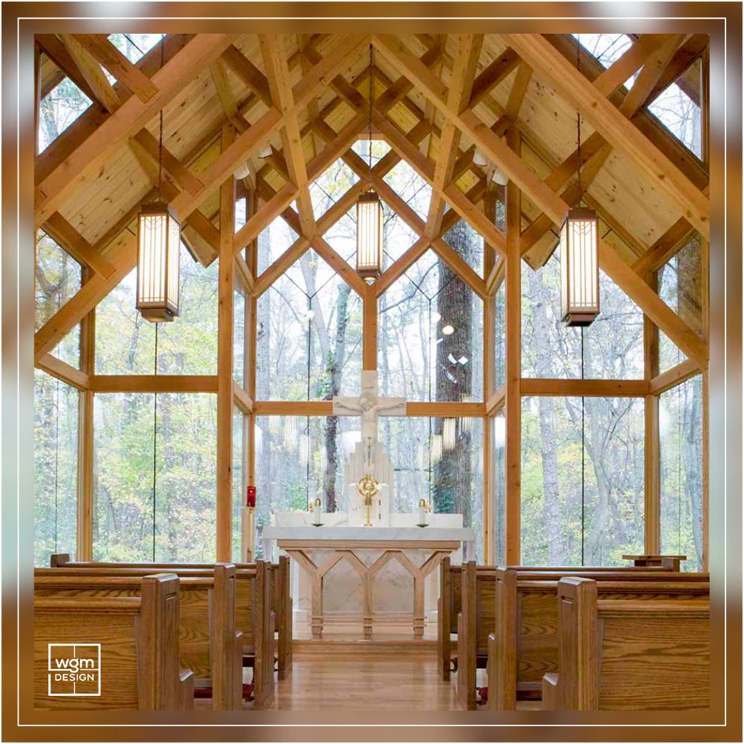 WGMDesignLLP's tweet image. Designed by WGM in 2008, The St. Joseph Adoration Chapel sits on the campus of @BelmontAbbey. This 1,200 sq ft timber-framed chapel honors the exquisite natural surroundings enveloping it.

WGM Design wishes everyone a Happy Easter Weekend!

#easter #goodfriday #chapeldesign