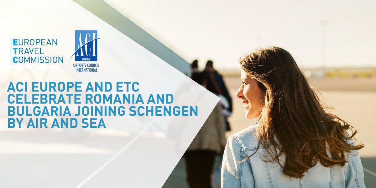 🛂 Today, Romania 🇷🇴 and Bulgaria 🇧🇬 join #Schengen by air and sea! ETC & @ACI_EUROPE celebrate this key step in improving #connectivity and facilitating #travel for tourists and locals alike. Full statement 🔗 bit.ly/3PJqy8p