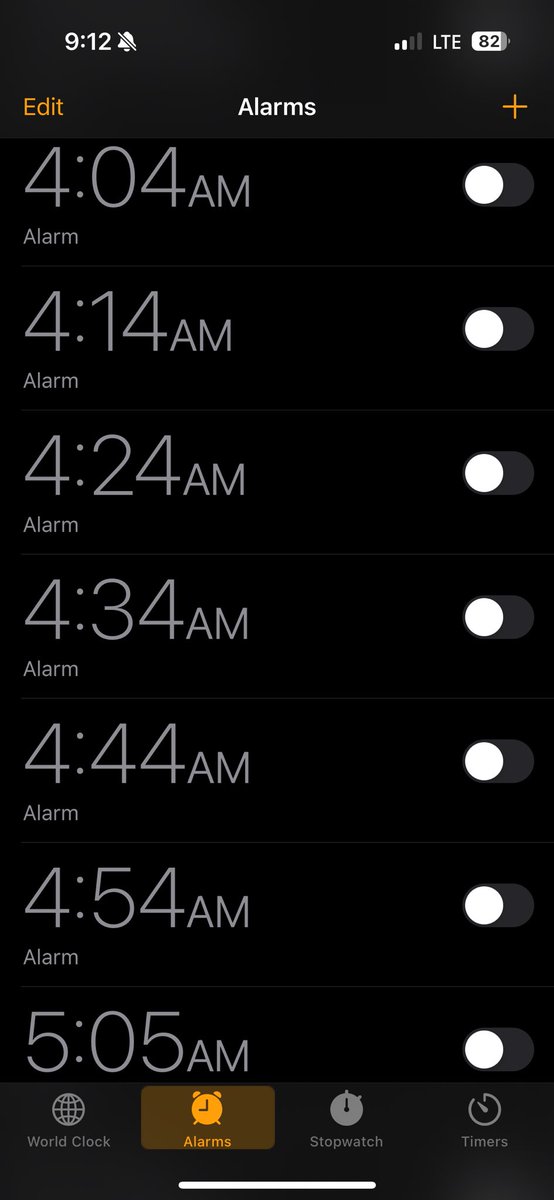 Am I the only one who sets their alarm in palindromes? Psycho move?