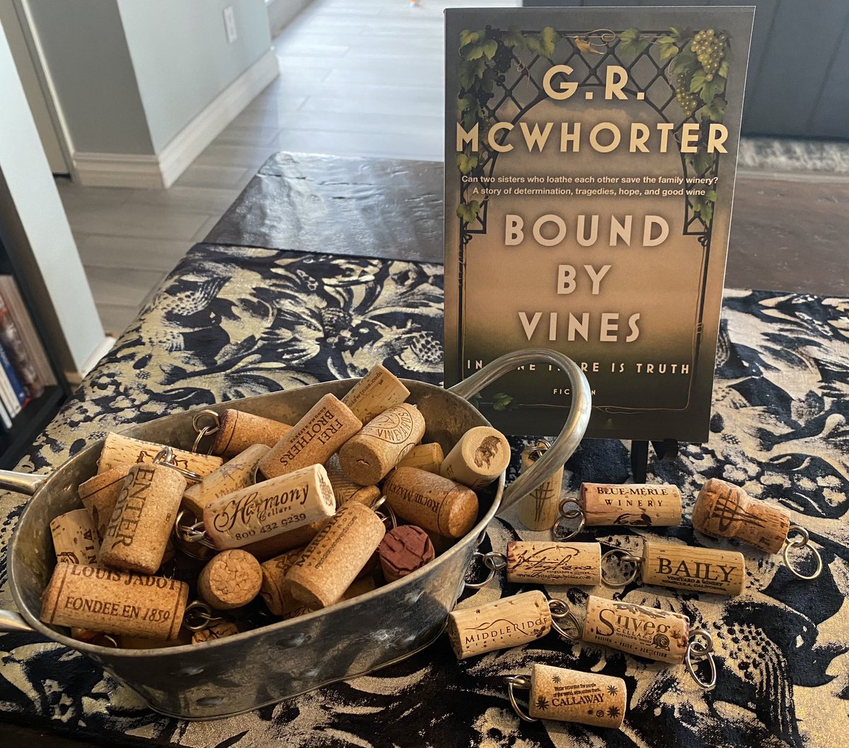 GRMcWhorter (@grmcwhorter) on Twitter photo Come meet G.R. McWhorter & get your free cork keychain from local wineries. At the LA Times Festival of Books, Saturday April 20th, WPN booth #200. <a href="/VitaglianoWines/">Vitagliano Vineyards</a> <a href="/Wilson_Creek/">Wilson Creek Winery</a> <a href="/suvegcellars/">suvegcellars</a> <a href="/BailyWinery/">Baily Winery</a> <a href="/middleridgewine/">Middle Ridge Winery</a> <a href="/bluemerlewinery/">Blue-Merle Winery</a> #booksbooksbooks #bookworm #booklovers Come meet G.R. McWhorter & get your free cork keychain from local wineries. At the LA Times Festival of Books, Saturday April 20th, WPN booth #200. <a href="/VitaglianoWines/">Vitagliano Vineyards</a> <a href="/Wilson_Creek/">Wilson Creek Winery</a> <a href="/suvegcellars/">suvegcellars</a> <a href="/BailyWinery/">Baily Winery</a> <a href="/middleridgewine/">Middle Ridge Winery</a> <a href="/bluemerlewinery/">Blue-Merle Winery</a> #booksbooksbooks #bookworm #booklovers