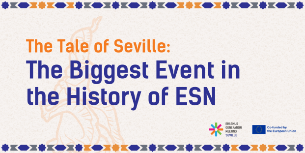 ESN_Int's tweet photo. Brace yourselves for the biggest student-led #conference in Europe! 🤩

From 4 to 7 of April 2024, the #ErasmusGeneration will colour the streets of #Seville with their voices, under the theme of Removing barriers for active &amp; equal participation.

🔗 https://t.co/d6S0FGUwlY https://t.co/768Zh72mA1