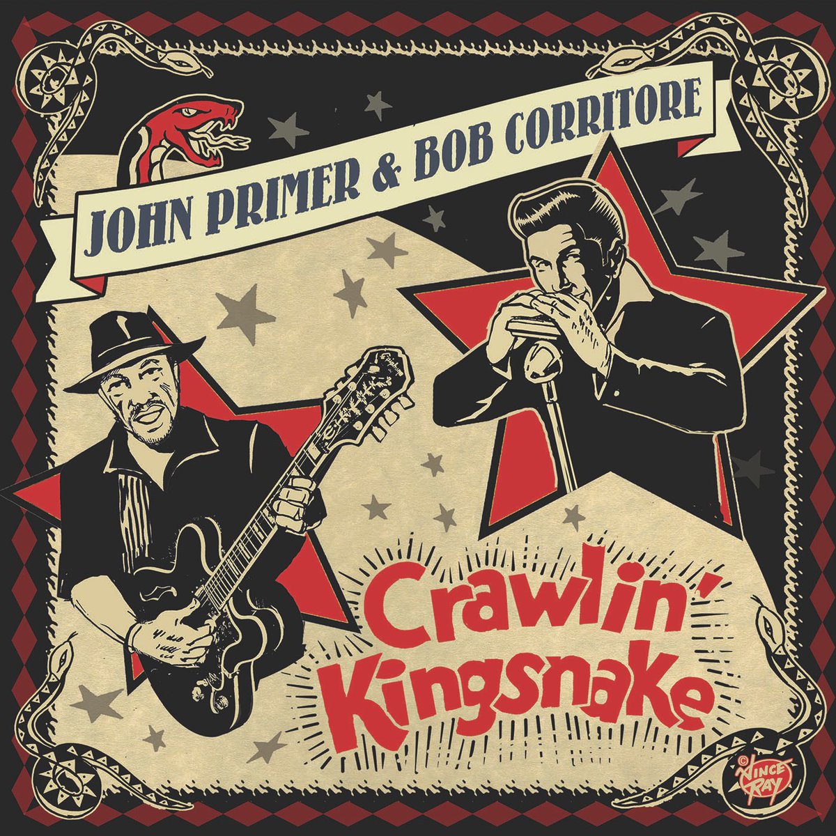 💿 Vizztone is very proud to announce the new album CRAWLIN’ KINGSNAKE from John Primer &amp; Bob Corritore is AVAILABLE TODAY! 🔥𝗚𝗥𝗔𝗕 𝗬𝗢𝗨𝗥 𝗖𝗢𝗣𝗬: primercorr.lnk.to/Kingsnake
<a href="/JohnPrimer1/">John Primer</a> @BobCorritore #vizztone <a href="/BluesBrat/">BratGirlmedia</a>