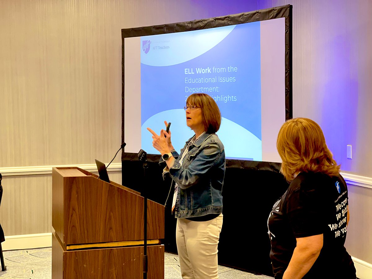 Working together on the strategies that make a difference for our ELLs, Multilingual learners. Powerful to learn from each other. <a href="/NABEorg/">NABE- National Association for Bilingual Education</a> <a href="/AFTunion/">AFT</a> <a href="/AFTEVPDeJesus/">Evelyn DeJesus AFTExecVP 🇺🇸🇵🇷📚👩🏻‍🏫⛪️</a> #BilingualismisaSuperPower