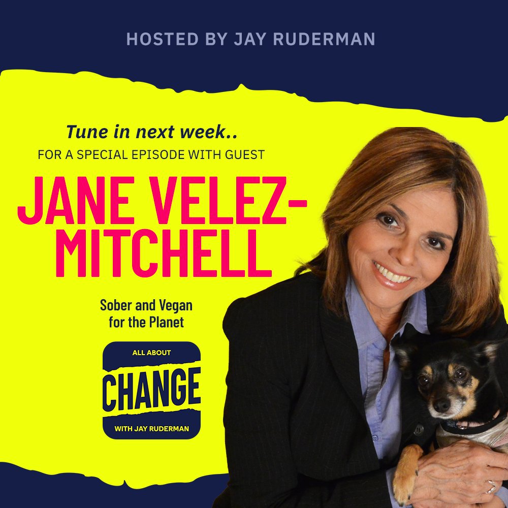 After confronting her alcoholism, broadcast journalist Jane Velez-Mitchell (@JVM) began living more authentically than she ever had before. She came out as a lesbian, became a vegan, and is a leading advocate for animal rights and environmentalism. link.chtbl.com/aac?sid=jaytwt…