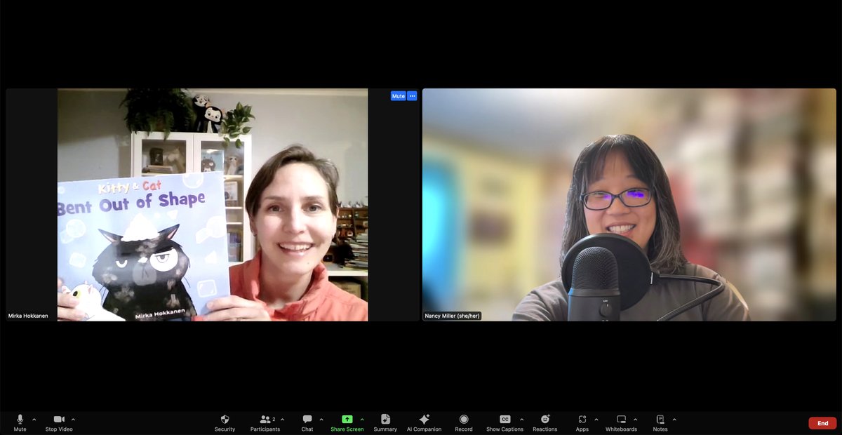 Interviewed <a href="/MirkaHokkanen/">Mirka Hokkanen</a> for the My Creative Life Podcast. Loved hearing about your author/illustrator journey. Congrats on Kitty and Cat series published by <a href="/Candlewick/">Candlewick Press</a> 😍

See Mirka's work: mirkah.com

#kidlit #kidlitauthor #podcast #kidlitartist