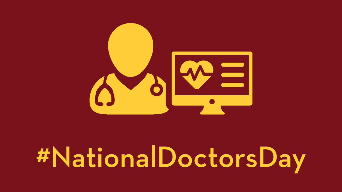 Today is #NationalDoctorsDay! We are grateful for our physicians, scientists and educators who make a difference each and every day! 😀