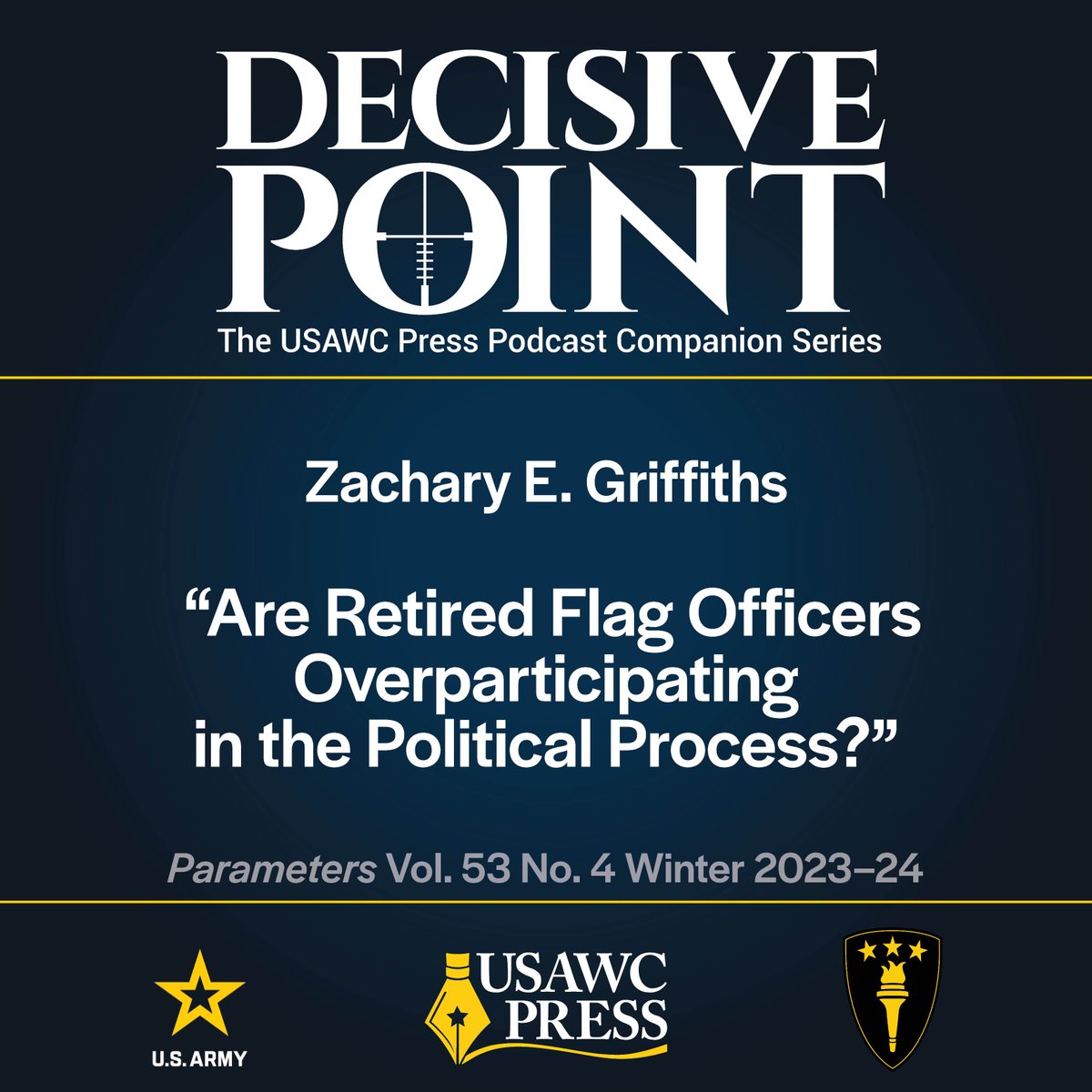 Are retired flag officers overparticipating in the political process? @z_e_griffiths explains. #podcast ssi.armywarcollege.edu/SSI-Media/Podc…