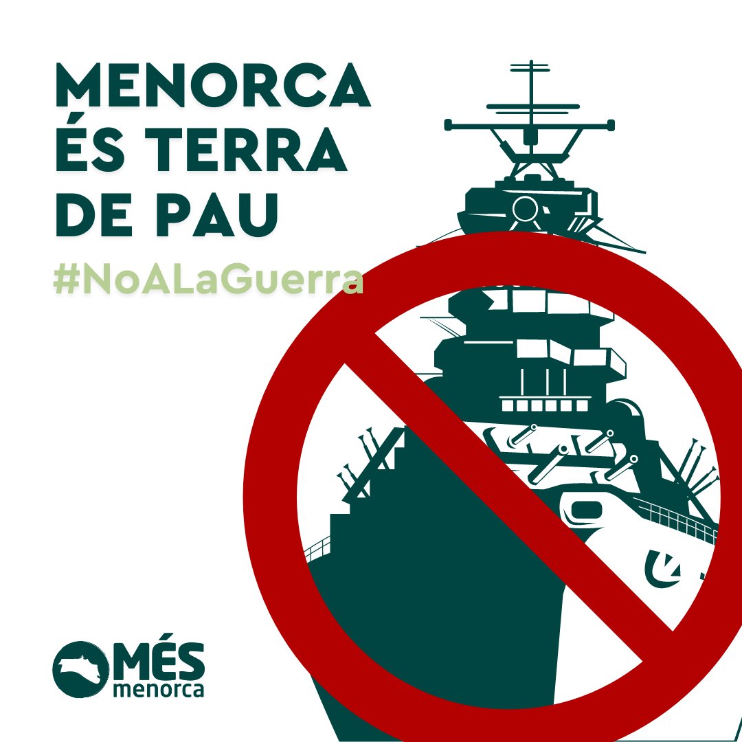 MesperMenorca's tweet image. 💚 MENORCA ÉS TERRA DE PAU

🕊️ L'escalada bèl·lica no tindrà solució amb polítiques de rearmament ni afavorint la violència, sinó apostant pel diàleg i la concòrdia internacional".

#NoALaGuerra

📲 mespermenorca.cat/ca/noticias/24…