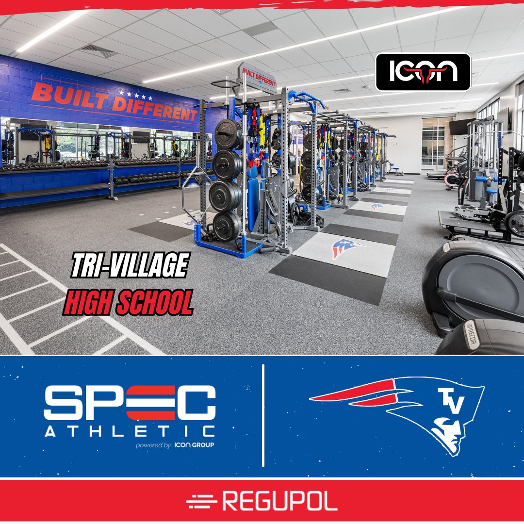 The Patriot Activity Center gives Tri-Village High School athletes a resilient, durable @RegupolAmerica #AktivProRoll floor to lift on 💪💪 Looking for sports flooring installation? Find your local sales rep for more info: team-icon.com/#find-a-sales-… #WeBuildICONs #IconicRooms