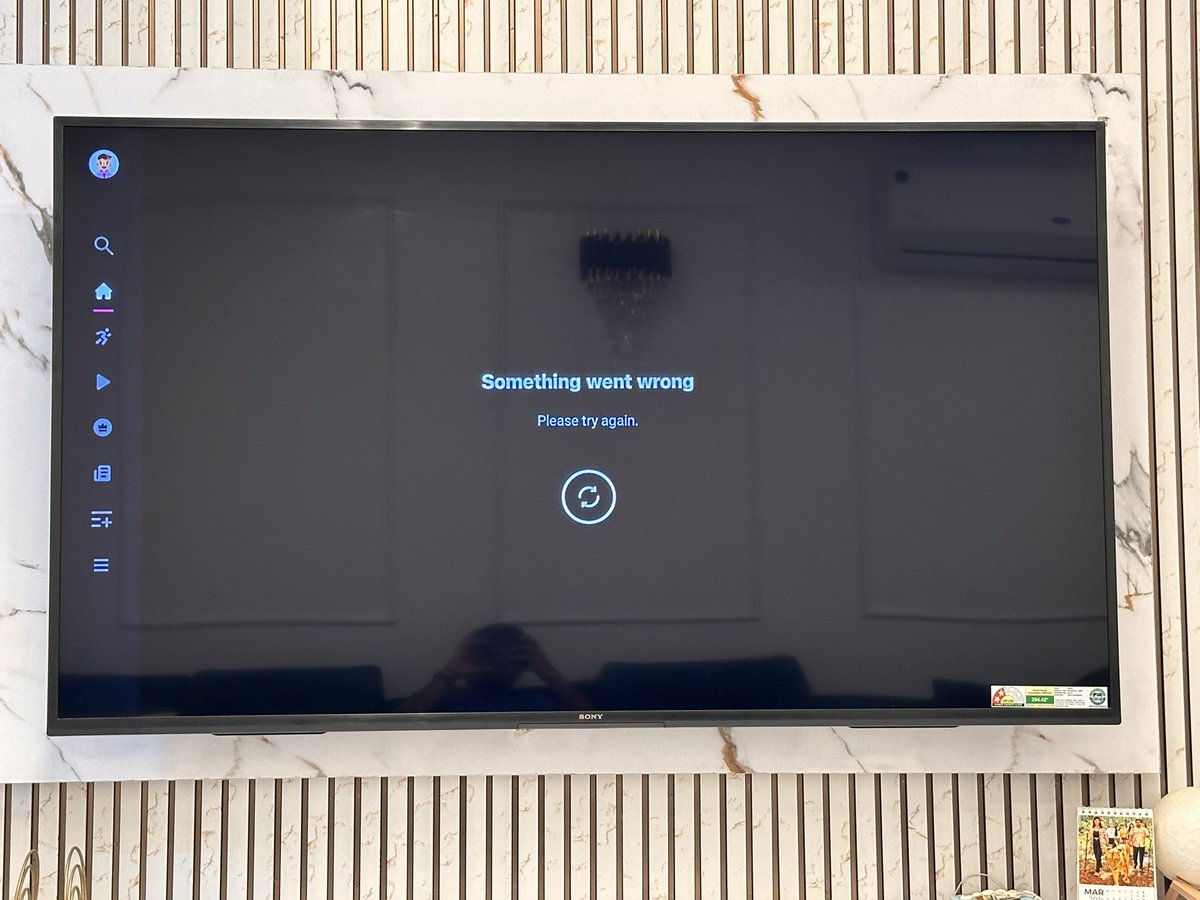 iamsud1707's tweet photo. @JioCinema @JioCinema_Care @IPL @reliancejio @GoogleTv app is not working on my sony bravia tried clearing data and cache,  force stop and uninstalling app, already update tv to latest version available but its not working from last 2 days https://t.co/4gdcLBB0gO