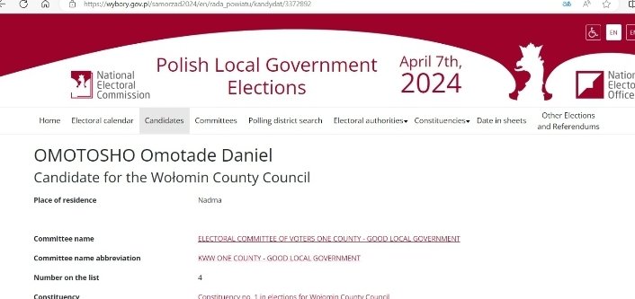 dr Tade D. Omotosho PhD 🇳🇬 🇵🇱 (@drtadeomotosho) on Twitter photo #inclusivepolitics
I'm thrilled to announce my candidacy for d position of Wolomin county councilor in the upcoming Polish local elections. This historic step does not only represent me but also countless of Africans in Poland.
<a href="/EUinNigeria/">EU in Nigeria 🇪🇺🇳🇬</a> <a href="/NGRPresident/">Presidency Nigeria</a> <a href="/PolandMFA/">Ministry of Foreign Affairs 🇵🇱</a> #inclusivepolitics
I'm thrilled to announce my candidacy for d position of Wolomin county councilor in the upcoming Polish local elections. This historic step does not only represent me but also countless of Africans in Poland.
<a href="/EUinNigeria/">EU in Nigeria 🇪🇺🇳🇬</a> <a href="/NGRPresident/">Presidency Nigeria</a> <a href="/PolandMFA/">Ministry of Foreign Affairs 🇵🇱</a>