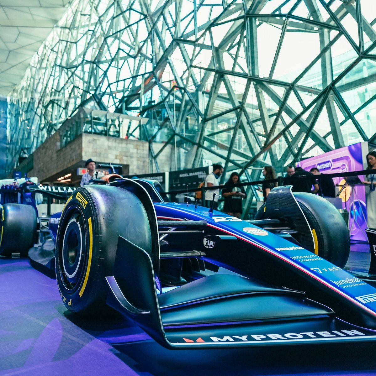 Fan Zone 1/9 ✅ Our F1 simulators made their first trip of the year across the world last weekend! Thank you, Melbourne! 🇦🇺 💙 See you soon, Tokyo! 🇯🇵 #WilliamsEsports #WeAreWilliams #SimRacing #F1 #Formula1