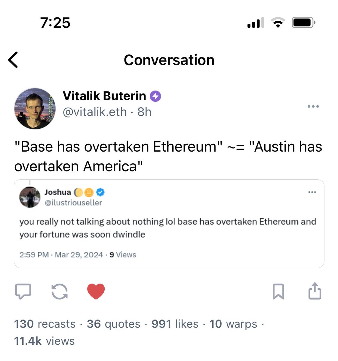 jessepollak's tweet photo. Base is Ethereum. 

https://t.co/5btvses1qF https://t.co/72KRRocoOr