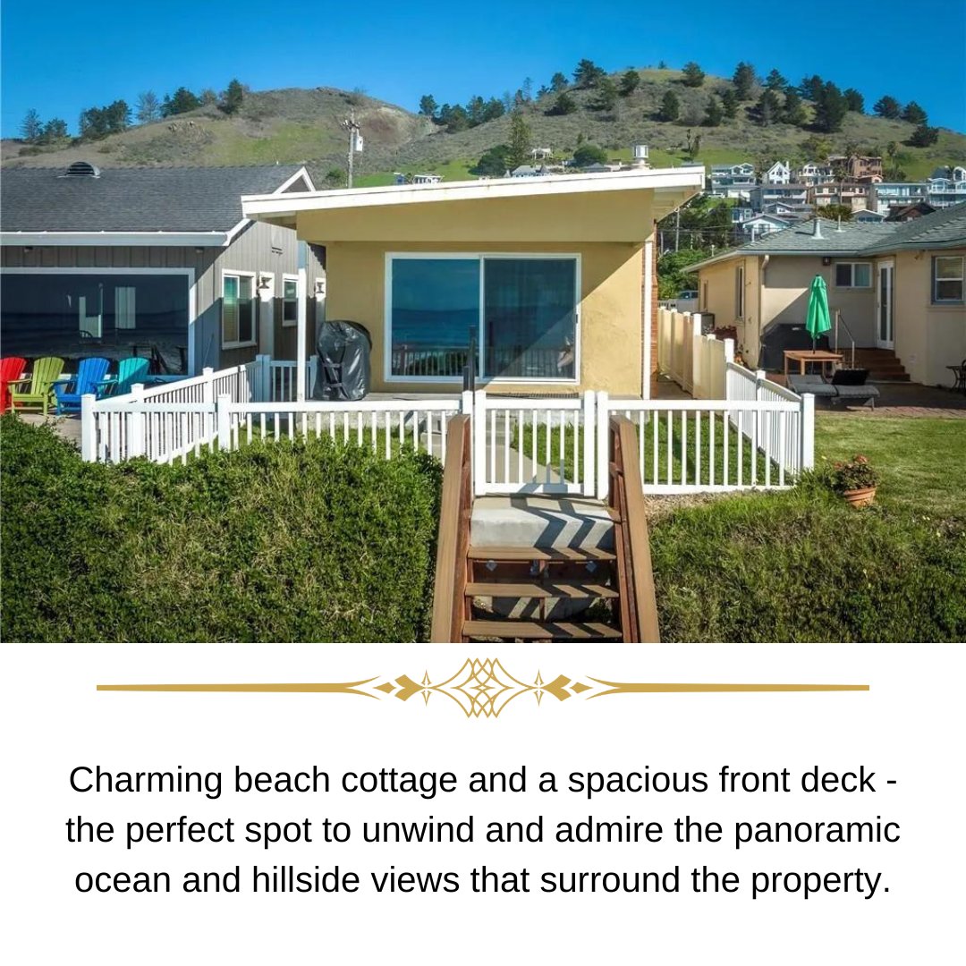 Justin4writing's tweet photo. Indulge in the epitome of oceanfront luxury at 2662 Studio Dr, Cayucos. Panoramic views, private beach access. Your dream coastal lifestyle is just a sliding door away. https://t.co/V0674VWl7J #LuxuryLiving #CayucosCoast #OceanfrontOasis https://t.co/60bVxOyVOE