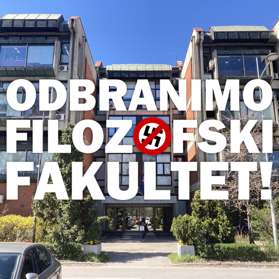 Solidarno sa profesorima i studentima jednog od poslednjih bastiona akademske slobodne misli!