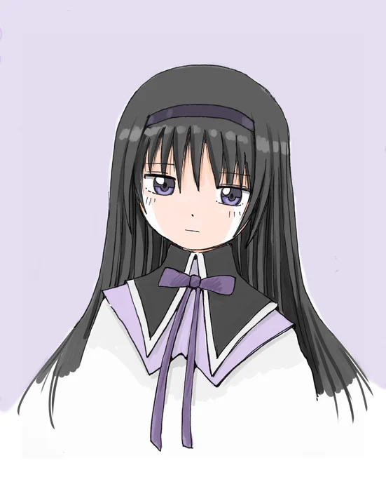 #魔法少女まどかマギカほむほむ塗った_φ(・_・ 