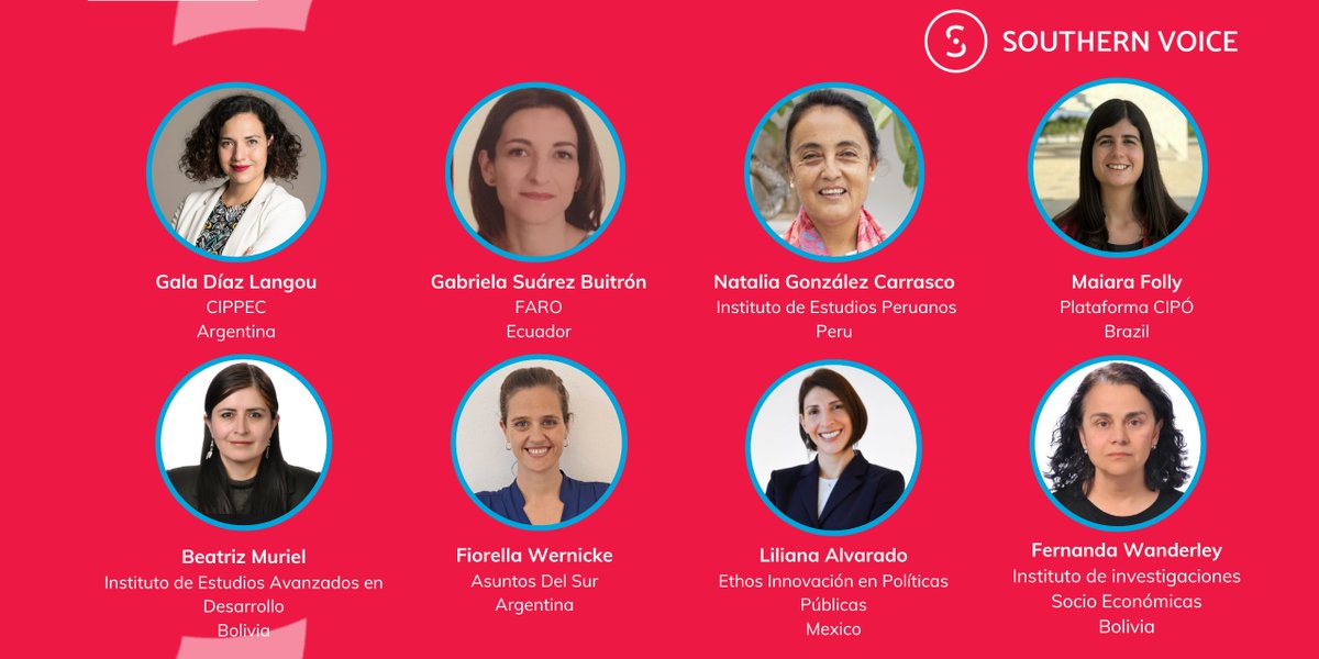 Among the 23 women Executive Directors of our network's 66 think tanks, 8 are in #LatinAmerica. We shine the spotlight on them to celebrate their accomplishments and honour their commitment to an empowered #GlobalSouth. Thank you for leading the way in your region & beyond!