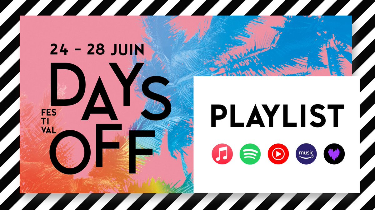La playlist du festival 🌴
Une belle manière de se plonger dans l'univers de chaque artiste de la programmation avant ce week-end.
À écouter sur toutes les plateformes !
👉 daysoff.fr/actualites/pla…

#DAYSOFF24 #PhilharmonieDeParis #playlist