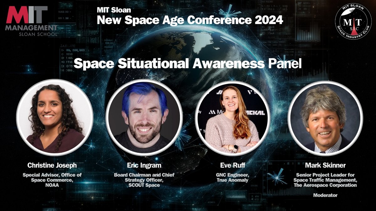 Announcing our Space Situational Awareness Panel! Join us next Friday April 5th as our speakers from @NOAA, @The_TrueAnomaly, @SCOUTdotspace, and @AerospaceCorp discuss the future of SSA and how to best identify, classify, track, and deconflict objects in orbit.