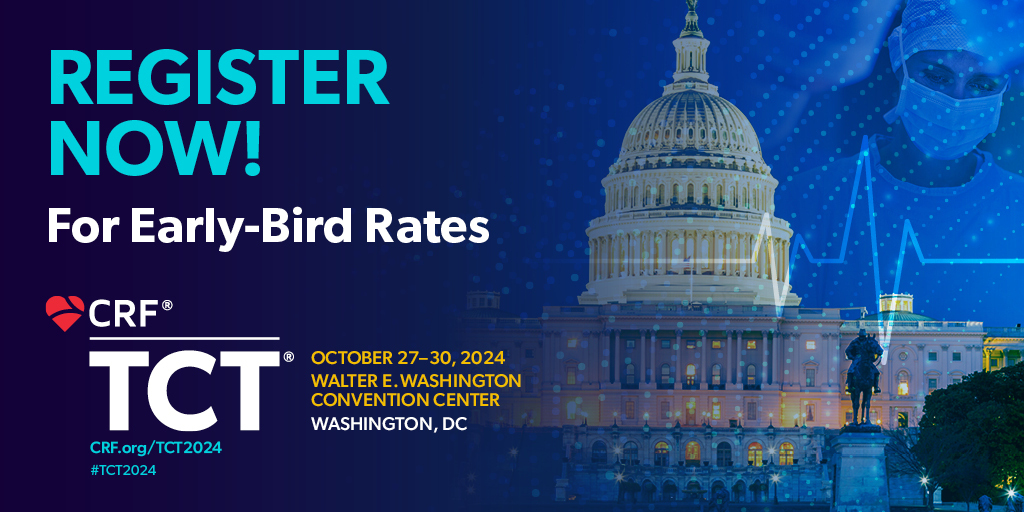 🌟 #TCT2024 registration is now OPEN! 🎉 Join us in Washington, DC, for the premier global forum on #interventionalcardiology. 🌍 Enjoy early-bird pricing through June 26. ow.ly/pQH150R3qv5 @BurkhoffMd @djc795 @jgranadacrf @Drroxmehran @sahilparikhmd @triciarawh #CardioEd