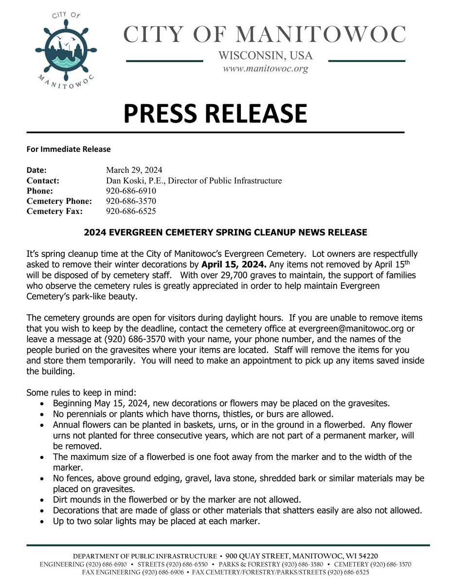 City of Manitowoc tweet media