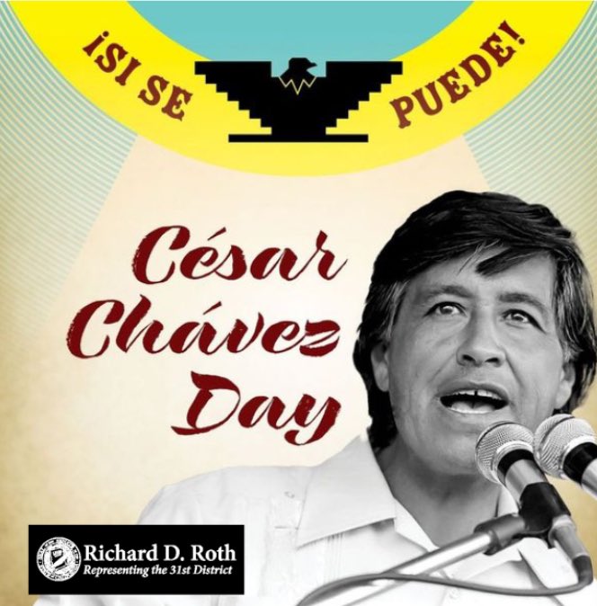 Today we celebrate Cesar Chavez Day commemorating the life of one of California’s own, a true American hero who fundamentally changed the lives of California farmworkers, as a groundbreaking activist and civil rights leader, and ignited a movement that spread across the country.