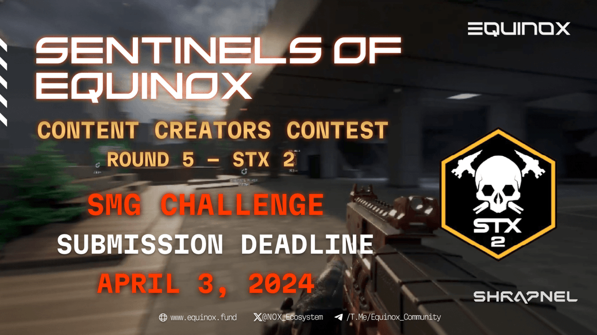 ⚡️STX 2 Content Creators Contest Update ⚡️ 📅Deadline for submission to Round 5, STX 2 - SMG Challenge is April 3rd. Entry rules in the comments below⬇️