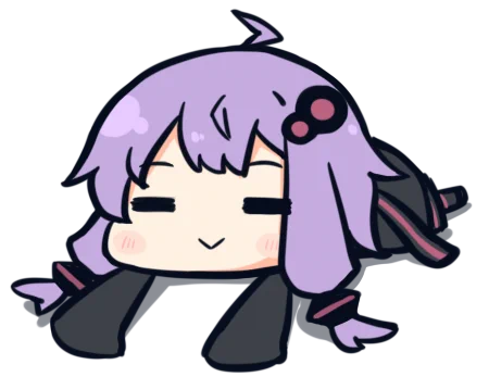 もう何もする気が起きない 結月ゆかり 透過素材です。VOCALOMAKETSさんの迷惑にならない範囲で使ってください。 