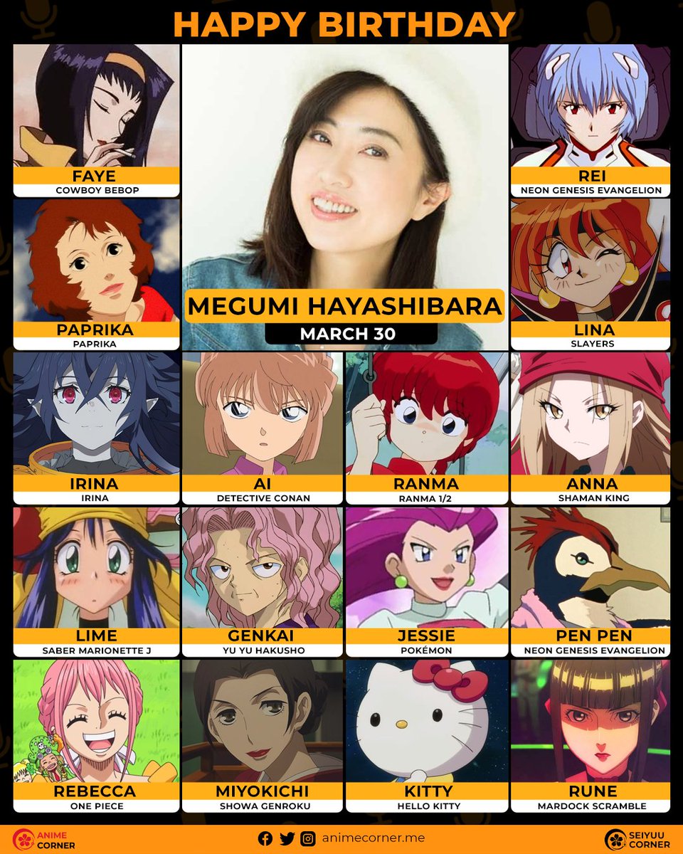 seiyuucorner's tweet image. Happy 57th birthday Megumi Hayashibara! 🎂

#MegumiHayashibara #林原めぐみ