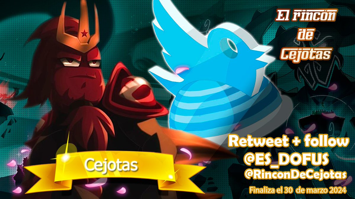 RinconDeCejotas's tweet photo. Sorteo exprés 24h‼️
¿Quieres ganar un Casktwitter?
Sigue a:
✅@ES_DOFUS 
✅@RinconDeCejotas 
🔁Rt este Tweet
✏️Etiqueta a tu amigo que nunca gana nada
🏆Resultado el 30/3/2024 en este mismo tweet https://t.co/aN3hdkupNm