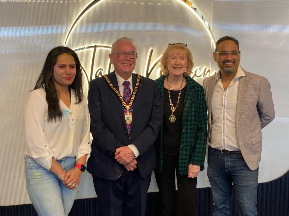 A highly enjoyable Holi celebration was held at Talli Kitchen in #Orpington last weekend, with the Deputy Mayor and Mayoress having the pleasure of joining as guests for the festival of colours. A welcoming and lively atmosphere, with thanks to all involved. #ProudOfBromley